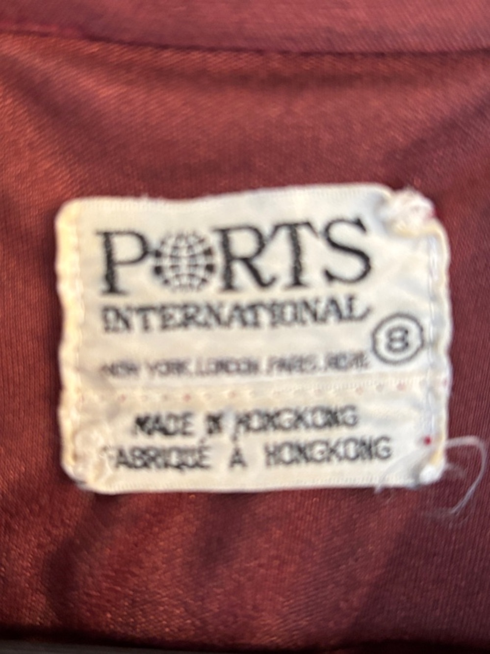 Ports Women's Button-Front Shirt in Rust - Picture 3 of 4